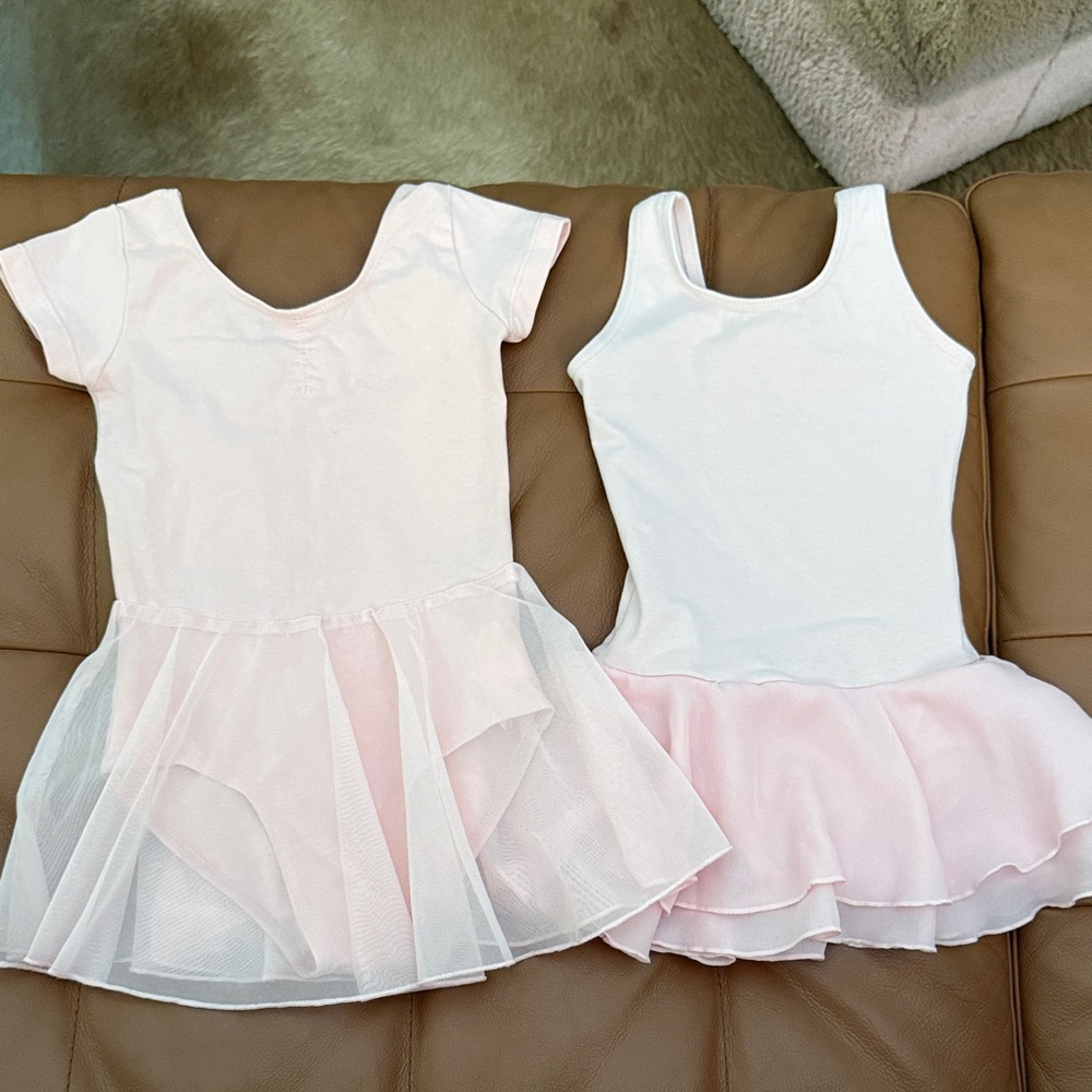 Lot of 2 -Pink Ballet Tutu Dress for Kids - Classic Dance Costume, size 2-3T